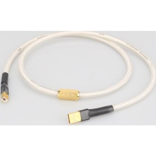 Audiocrast A26 Silver plated Hifi usb Cable High Quality 6N OCC Type A-B DAC Data USB Cable