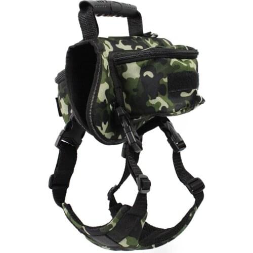 Polyester Fashion Dog Self Backpack Multi-pocket Pet Harness Carrier Backpack Pocket Saddle Bags Puppy Bag Dog Supplies