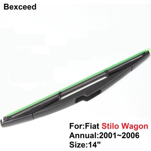 For Fiat Stilo Wagon Rear wiper blade Bexceed of Car Windshield 14"/350MM (only blade) 2001 2002 2003 2004 2005 2006