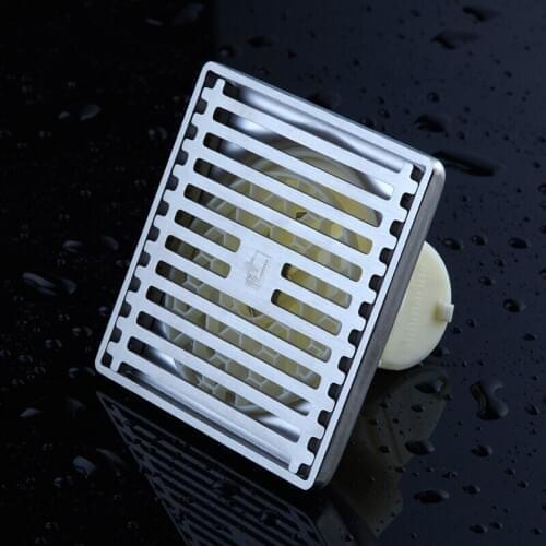 10x10cm 304 Stainless Steel Shower Floor Drain Drainage Floor Drain Insect-proof/odor-proof Bathroom Bathtub Accessories