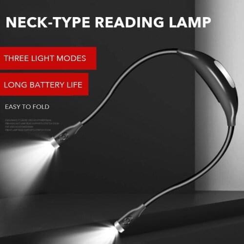 Led Hanging Neck Light Book Reading Light Night Dimming Foldable Read Beauty Anchor Light Outdoor Sports Lighting