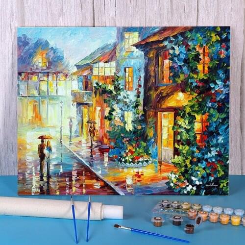 Trip To The Dream Painting By Numbers Package Oil Paints 40*50 Canvas Painting Wall Paintings For Kids Wall Handicraft