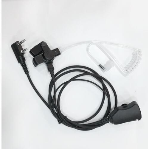 Volume control Air tube clamp big PTT headphone K plug for Kenwood Baofeng UV5R,888S,Puxing,Quansheng,Wouxun etc walkie talkie