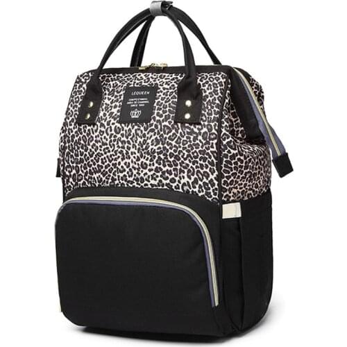 Lequeen Fashion Mummy Maternity Diaper Bag Waterproof Baby Care Nappy Backpack Large Nursing Bag Travel Backpack Stroller Bags