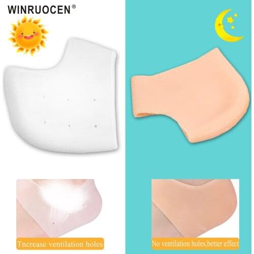 WINRUOCEN Silicone Moisturizing Gel Heel Sock Hand/Foot Skin Care Protectors anti cracking Cushion Support Protector Socks Pads