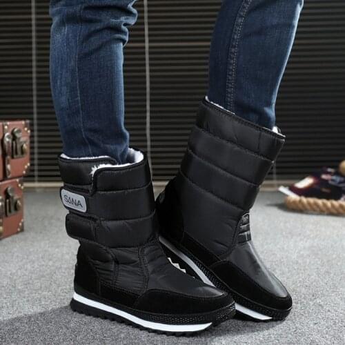 Women Snow Boots Winter Warm High-Top Fur Lined Boots Girls Ski Shoes Waterproof Insulated Cotton-Padded Shoes Thicked Shoes