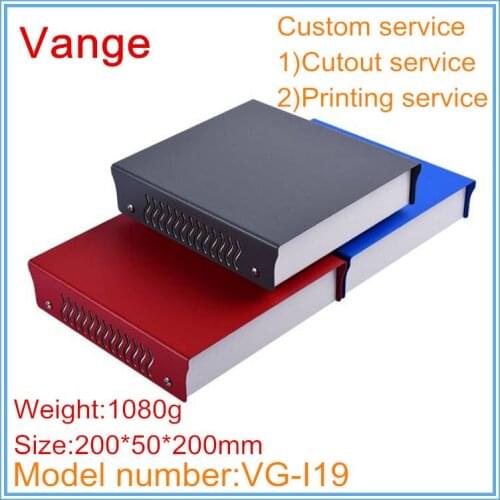 1pcs/lot professional electronics junction boxes 200*50*200mm Iron project metal box diy housing for amplifier PCB module device