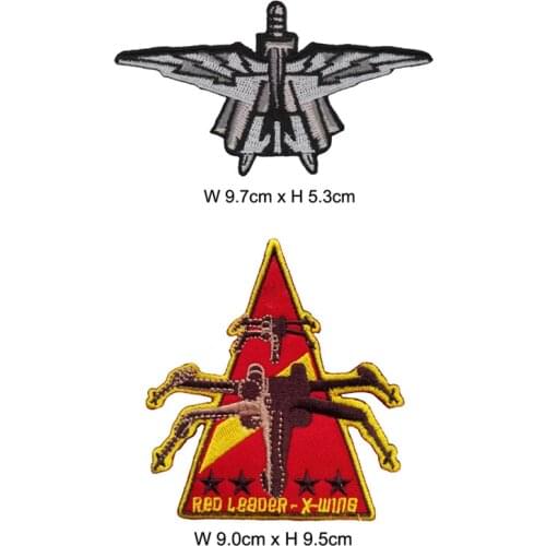 10 pcs Universal Space Plane Embroidered Iron On Patch, Movie Battle Machine Jacket Backpack Badge Accessories DIY