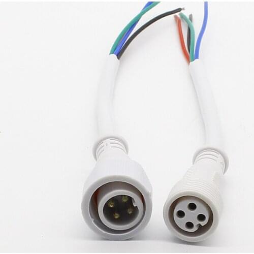 2-pin 3-pin 4P waterproof plug LED power supply lamp connector outdoor cable male and female connectors car plug-in