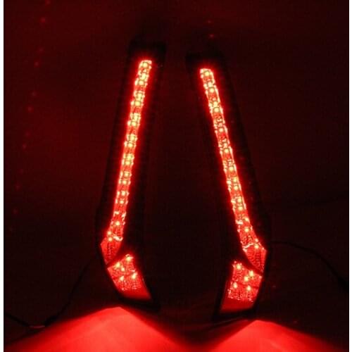 2 Pcs For Honda Fit JAZZ 2014 2015 2016 2017 2018 Auto Car Styling LED Column Tail Lamp Rear Light Brake Lamp Back Fog Light