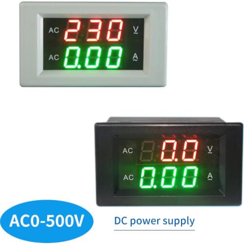 AC0-500V 100A Voltage Current Meter LED Panel Meter Amperemeter Volt Digital Voltage and current meter YB4835