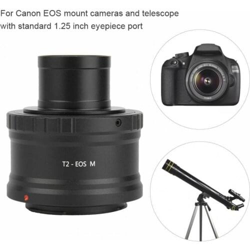 Celestron Aluminium Alloy Lens Adapter T2-EOS M 1.25inch Telescope For Canon EOS M Mount Camera Adapter Ring Cam Directly Mount
