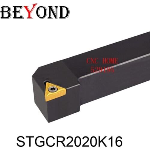 OYYU STGCR2020K16 STGCR STGCR2020 External Turning Tool Holder 20mm CNC Machine KORLOY Carbide Inserts TCMT16T304 Boring Bar