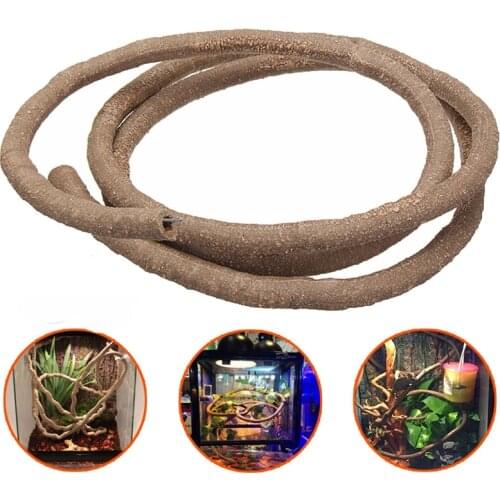 150CM Reptile Jungle Vines Flexible Bendable Jungle Climber Reptile Pet Terrarium Decor Not Suction Cup Included