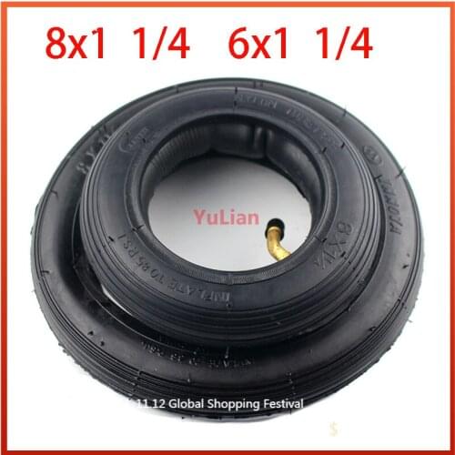 8X1 1/4 Excellent quality 8 Inch Scooter tyre & Inner Tube Set Bent Valve Suits Folding Bike Electric / Gas Scooter wheel tires