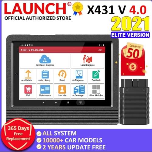 Launch X431 V 4.0 Car Diagnostic Tools Full System x-431 v pro with 30+ reset service obd2 code scanner key program Active Test