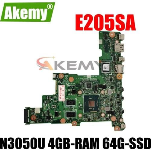 SAMXINNO E205SA Motherboard For ASUS TP200SA E205S E205SA Laotop Mainboard with N3050U 4GB-RAM 64G-SSD