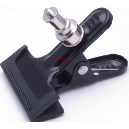 Metal 1/4" Holder Adapter Clip Clamp Grip Mount Stand Tripod bracket for Camera flash light stand Clamp