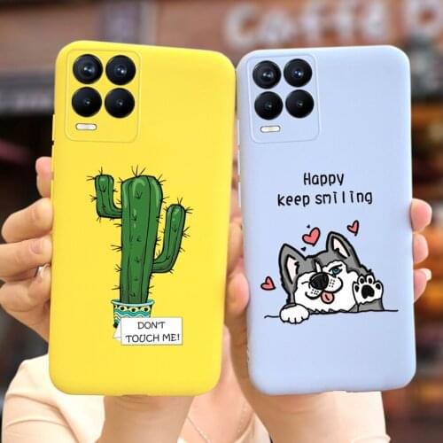 Cute Cartoon Cover For Oppo Realme 8 Pro Case Realme8 Soft Slim Phone Cases For Realme 8 Pro RMX3081 Back Cover Shockproof Coque