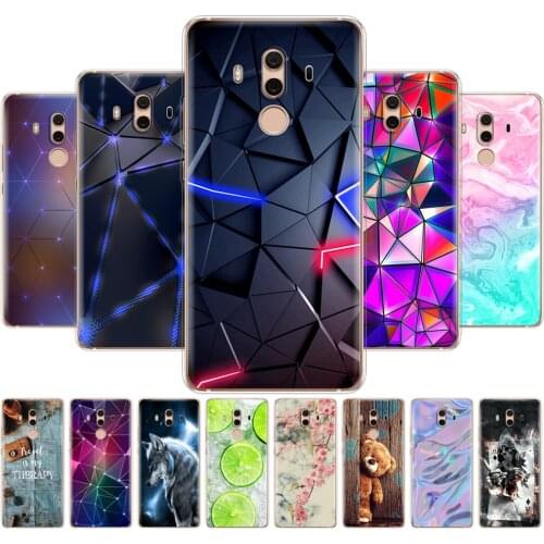Soft TPU Case For Huawei Mate 10 lite Printing Drawing silicon Phone Cases Cover For Huawei Mate 10 pro coque for mate 10