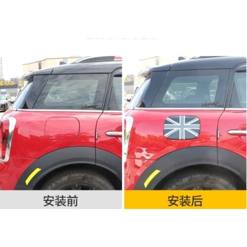 Auto Min MI Cooper Countryman F60 Fuel Tank Flank Cover Decal Stickers Laffle Modified Union Flag Jack Car Accessories
