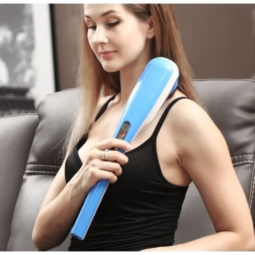 Rechargeable massage stick handheld electric multifunctional body vibration leg shoulder neck tapping dolphin massager