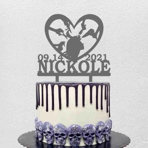 Personalized Hairdresser Birthday Cake Topper Custom Name Date Hair Dresser Fashion Party Cake Decoration Topper YC210