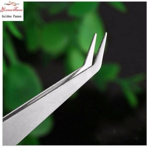 Stainless steel The elbow Tweezers patchwork, Diamond painting mosaic Embroidery kits crochet hook leather tools