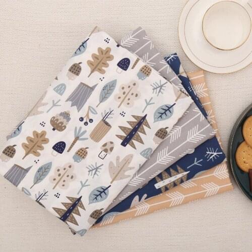 Plant Tree 100% Cotton Fabric Kids Dress Cotton Patchwork Cloth DIY Sewing Quilting Fat Quarters Material For Baby&Child Tecidos