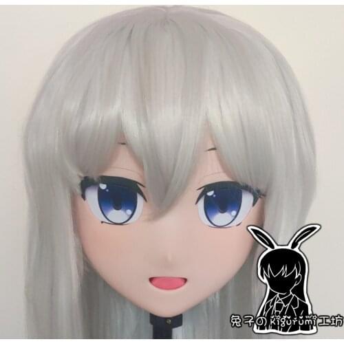 RB2141)Full Head Quality Handmade Female/Girl Resin Japanese Anime Cartoon Character Cosplay Kigurumi Mask