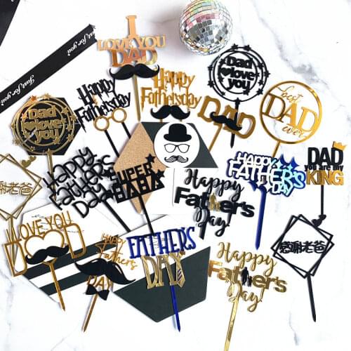 Happy Fathers Day Cake Topper Super Dad Cake Decoration Cake Decorating Tools Party Favors Supplies Decoration