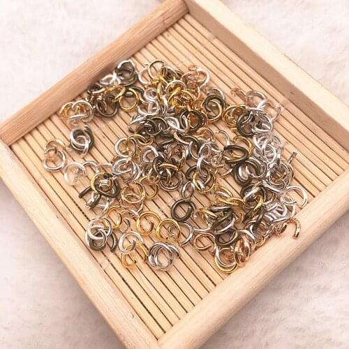 4/5/6mm Jump Ring Single Loop Open mixed color Jump Rings Split Rings for Jewelry Necklace Bracelet Chain Connector Findings