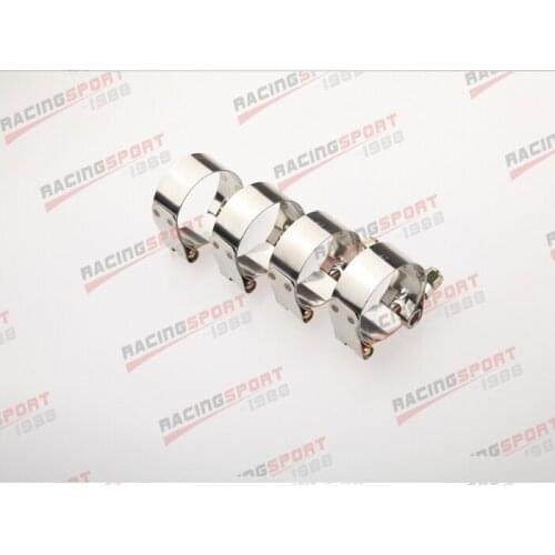 4x 4.0 "inch Turbo Pipe Hose Coupler T-bolt Clamps Stainless Steel 105/117mmmm