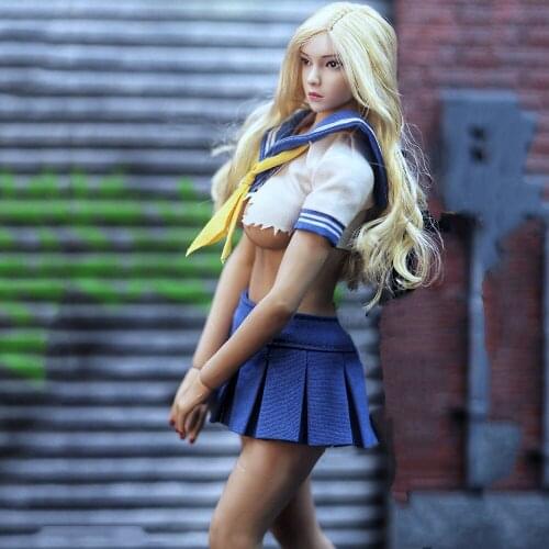 In Stock 1/6 Female Soldier Model Accessories Clothes Sexy Student Wear Bra and Skirt Model for 12-inch Action Figure