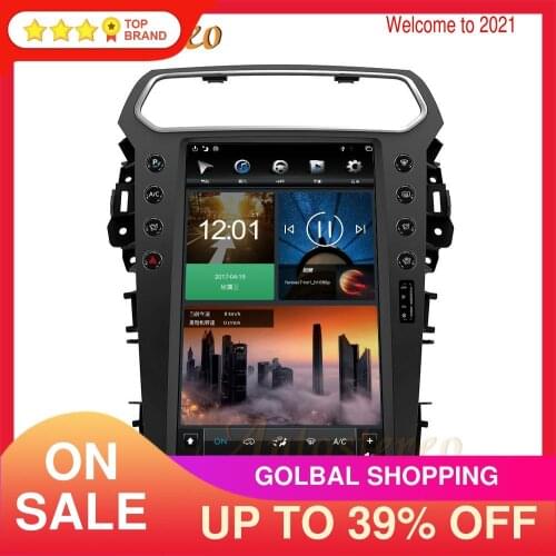 For Ford Explorer 2011-2019 13" Tesla Style Android 9.0 64GB Car Multimedia Player GPS Navigation Auto Stereo Head Unit Carplay