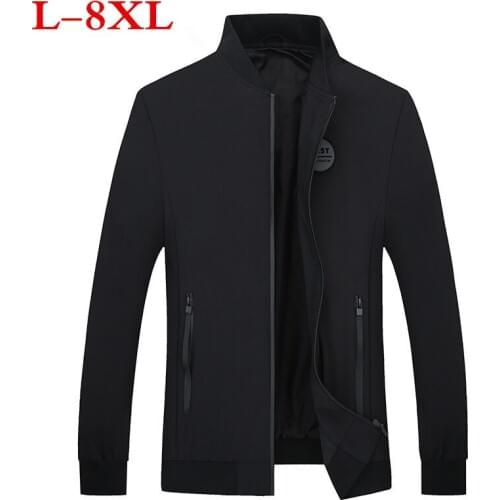 Large size 8XL 7XL big New arrival Spring brand clothing fashion men coat top quality patchwork hip hop jacket male