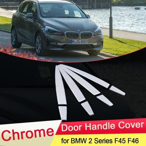 For BMW 2 Series F45 F46 Active Tourer Gran 2015 2016 2017 2018 2019 Chrome Door Handle Cover Trim Catch Set Styling Accessories