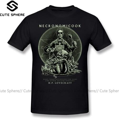 Arkham Horror T Shirt Necronomicook T-Shirt Man Short Sleeves Tee Shirt Funny Fashion XXX Cotton Print Tshirt