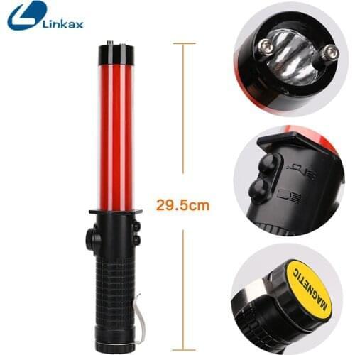 Linkax Traffic Safety Magnet Light Baton Warning LED Light Road Safety Control Outdoor Light