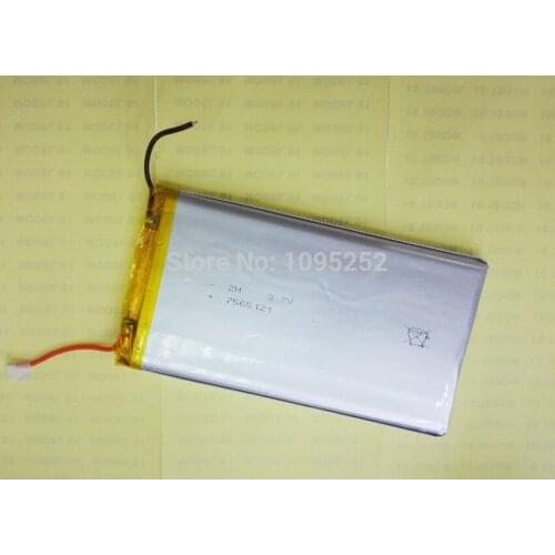 Free ship 7566121 3.7V 8500mAh Lithium polymer battery Rechargeable batteries