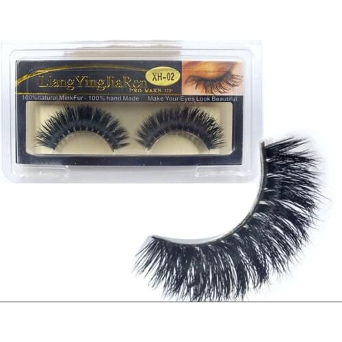YOKPN Exaggerated Mink False Eyelashes Cross Natural Long Thick Cotton Thread Fake Eyelashes Sexy Fashion Makeup Tool Eye Lashes