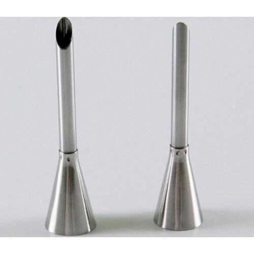 New High Quality 2pcs Set Stainless Steel Puff Nozzles Baking Tools Making Cookies Cakes, Pastry Tools-025