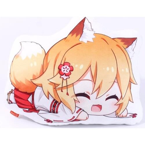 Anime Sewayaki Kitsune no Senko-san Cosplay Doll Plush Stuffed Cushion The Helpful Fox Senko-san Throw Pillow Toy Gift