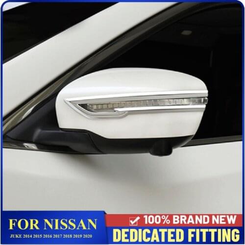 Car Side Door Rearview Mirror Strip Trims Cover For Nissan Juke 2014 2015 2016 2017 2018 2019 2020 Car Styling