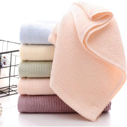 New bamboo fiber towel super absorbent super soft face towel comfortable and healthy plain home towels
