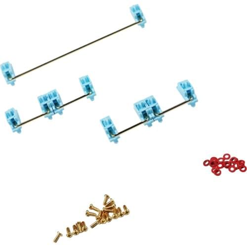 DIY GKS PCB Mounted Screw-in Gold Plated PCB Stabilizers Satellite Axis 7u 6.25u 2u For Mechanical Keyboard Modifier Keys