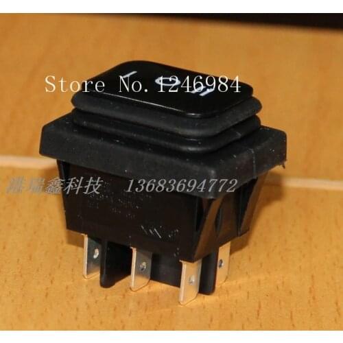 [SA]Power switch RLEIL rocker switch waterproof third gear oil big black rocker switch RL2 (P) -23-BB 6P 2/3gear reset -50pcs