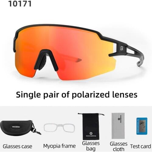 Original ROCKBROS Polarized Sunglasses Cycling Men Sports Glasses Mountain Road Bike Bicycle Riding Protection Goggles Eyewear