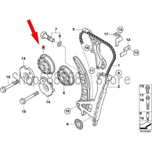 CAR camshaft teeth bm wE46 318CI N42 E46 318CI N46 E46 316CI N40 Engine intake and exhaust camshaft Engine timing gear