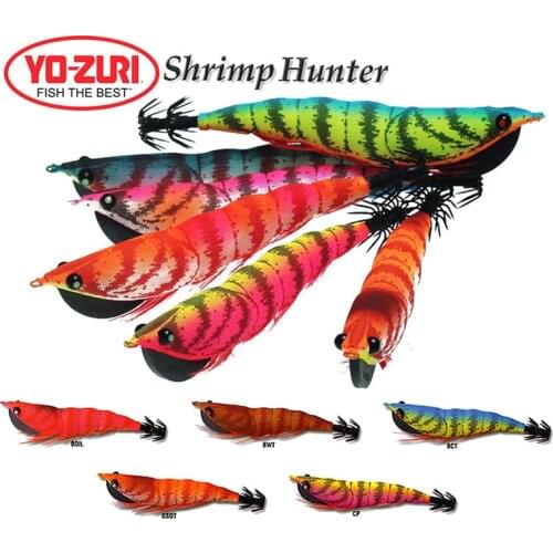ZURI wood imported from Japan shrimp chapter 4.0 luminous squid hook hook road and squids fishing bait bionic bait bait